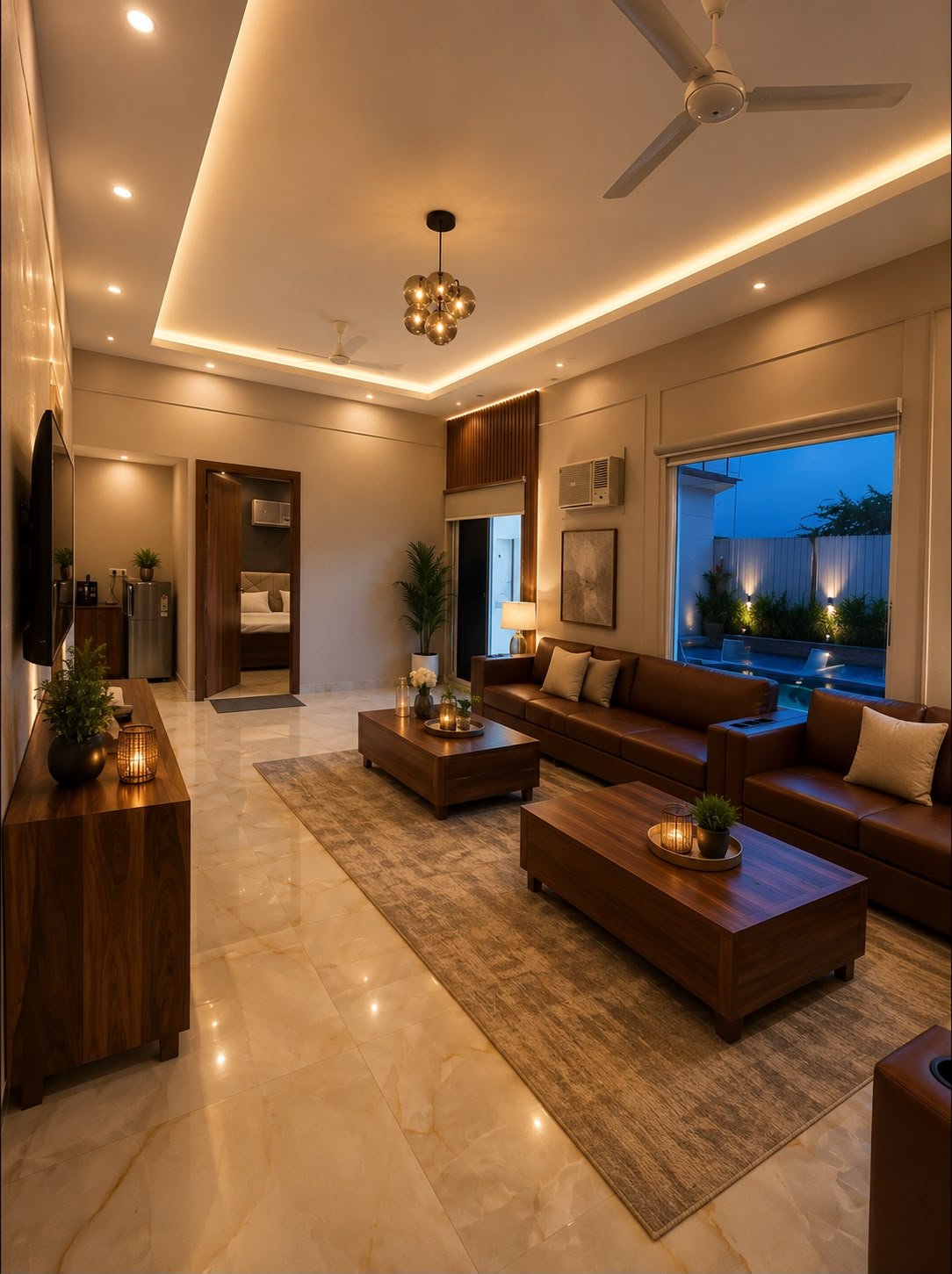 Luxury living room at Farms by The Yano Retreat
