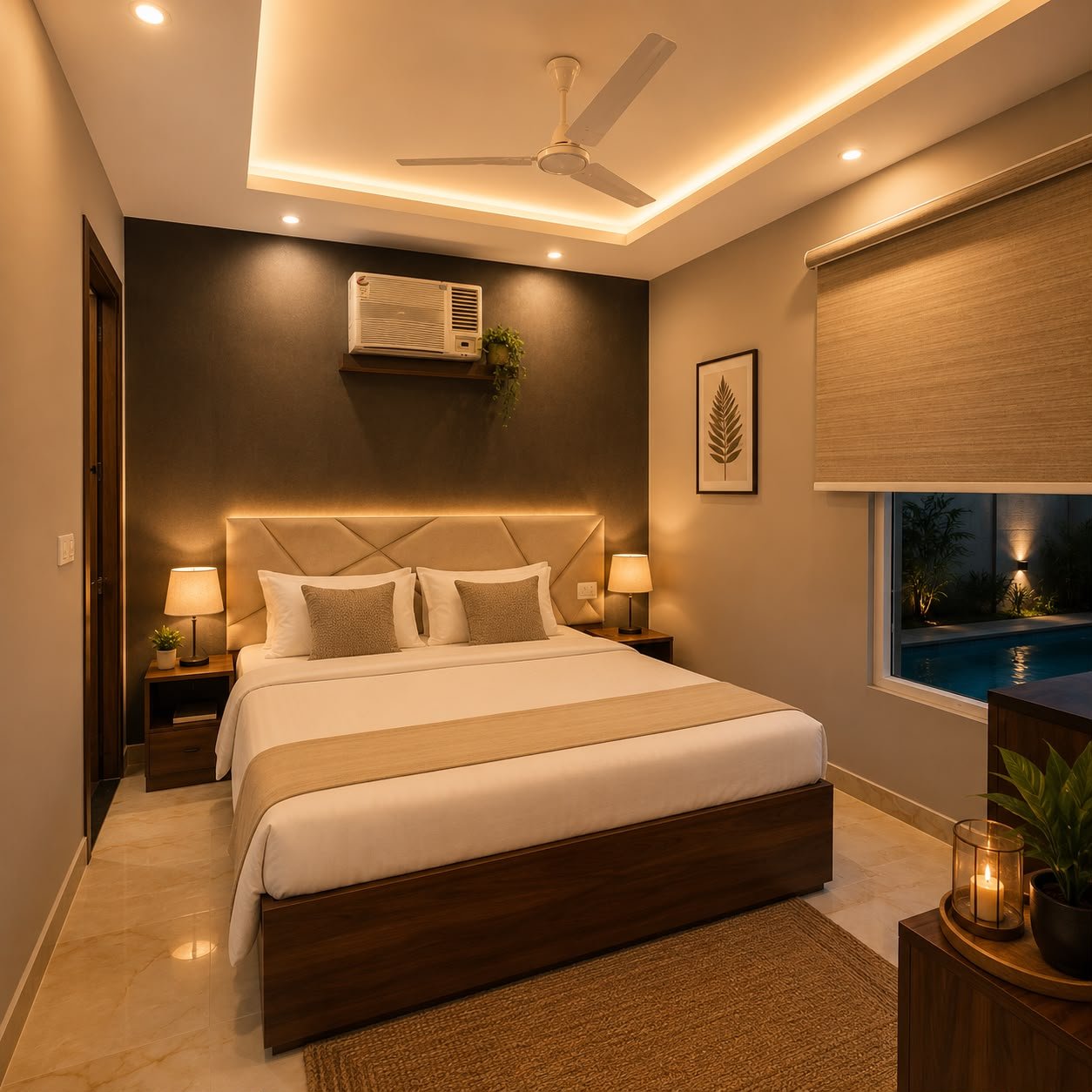 Private pool and outdoor seating at The Yano Retreat